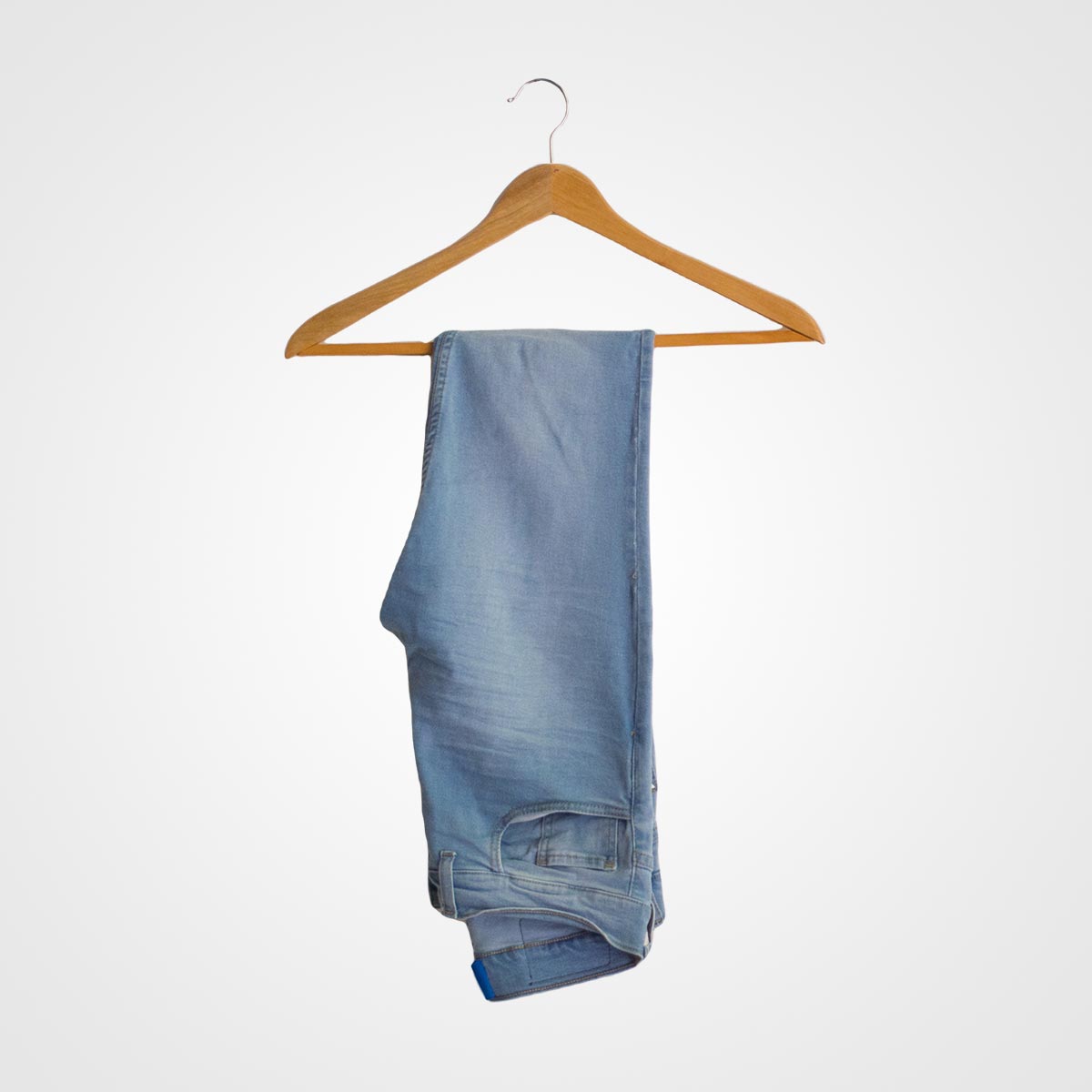 Faint Washed Denim Blue Jeans - Image 1
