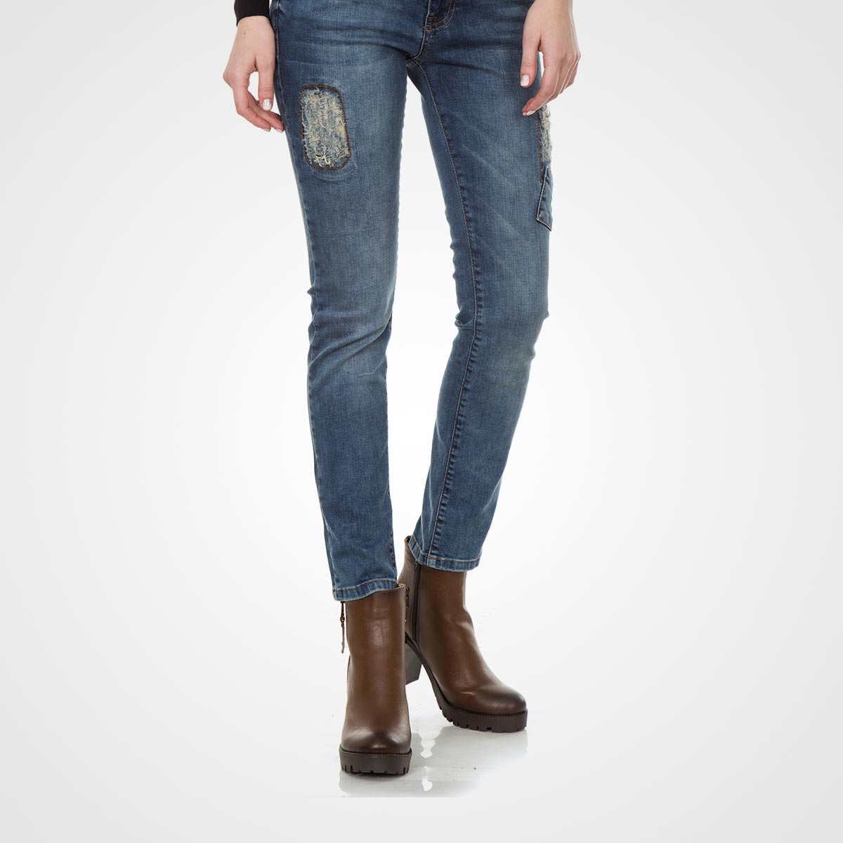 Slim Fit Blue Jeans - Image 1